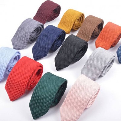 China High Quality Knit Black Tie For Men